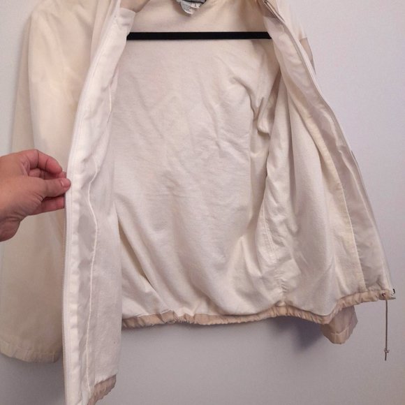 Neyelle White and Tan Windbreaker Size Large - Picture 8 of 11